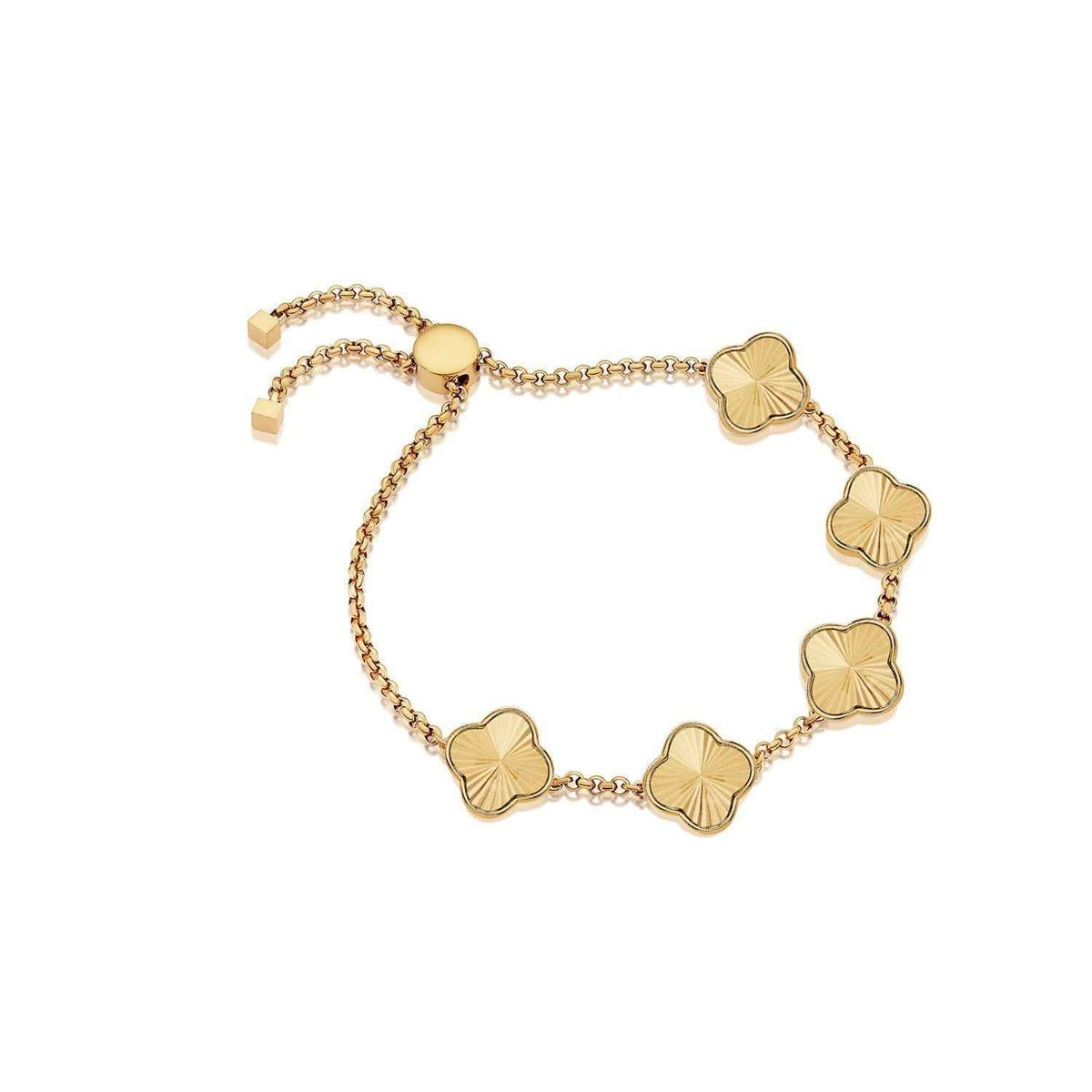 Custom Clover Name Bracelet - CustomLove