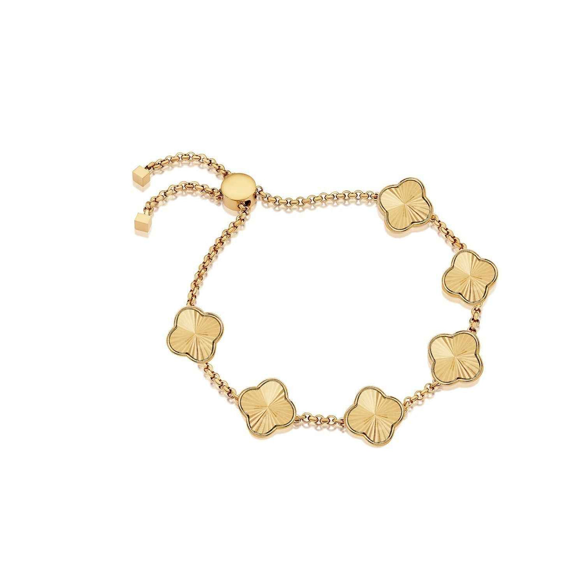 Custom Clover Name Bracelet - CustomLove