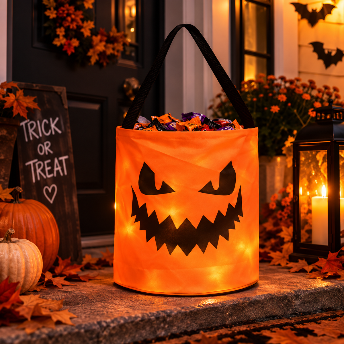 Personalized Halloween Candy Bag – Custom Trick-or-Treat Basket