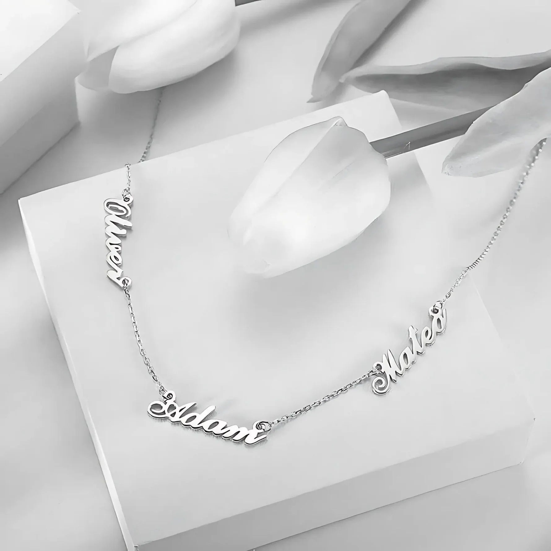 Personalized Three Name Necklace-CustomLove