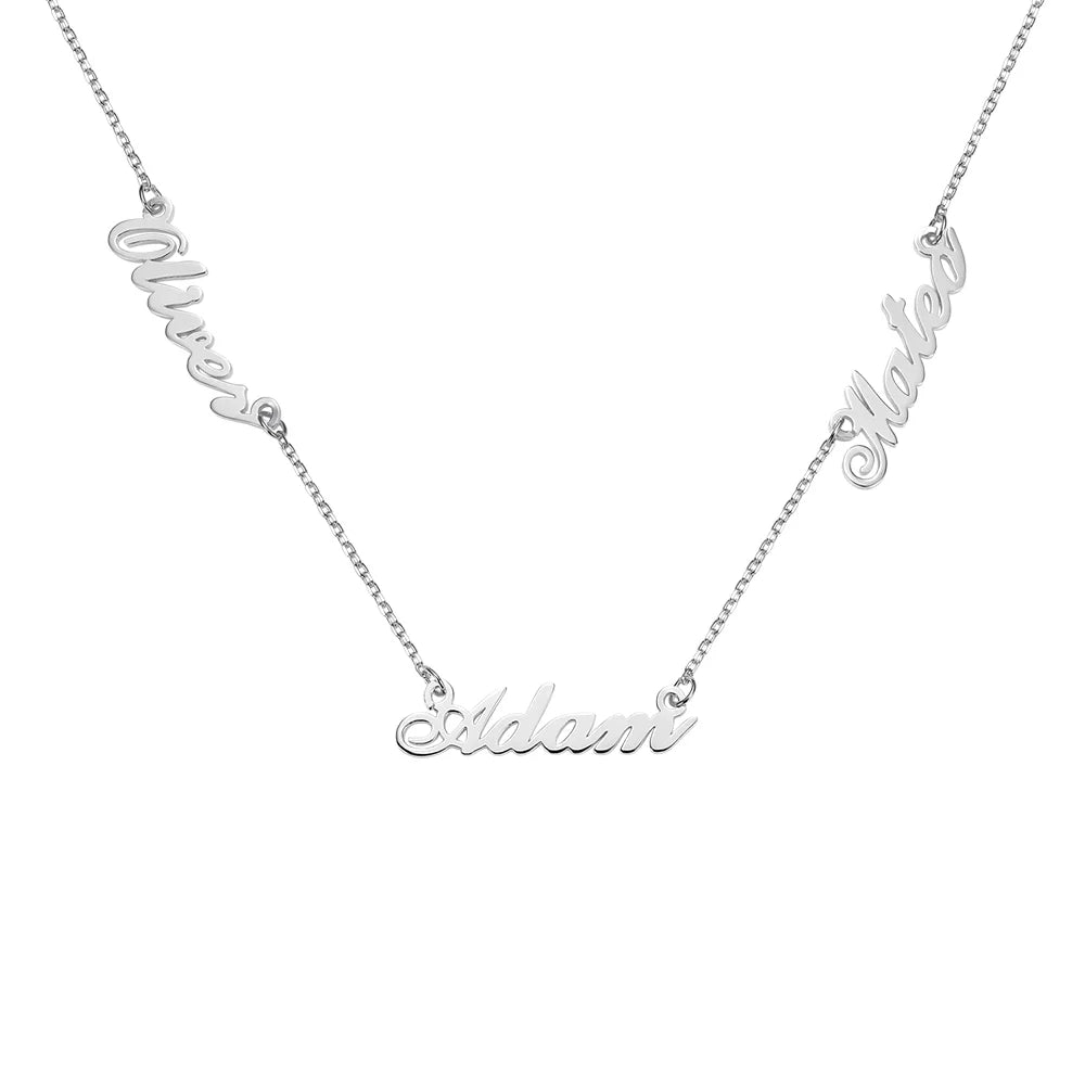Personalized Three Name Necklace-CustomLove