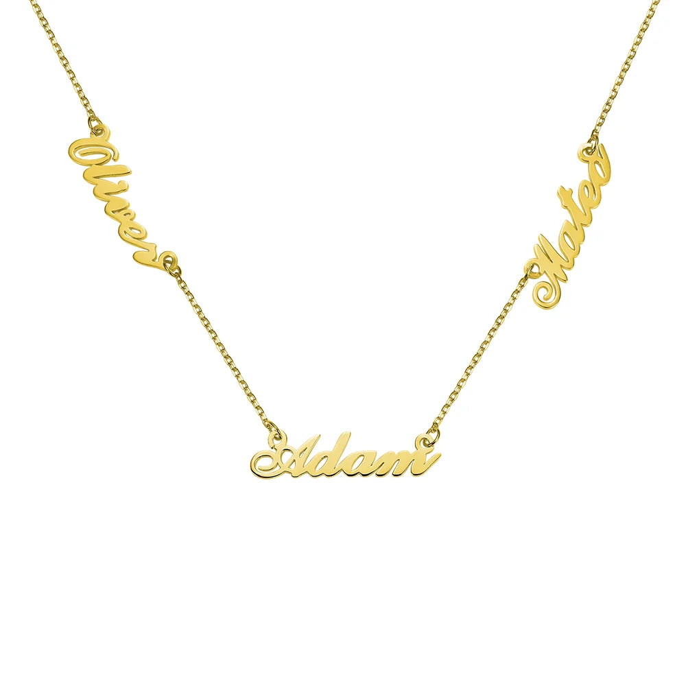 Personalized Three Name Necklace-CustomLove