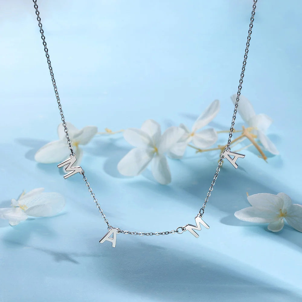 Custom-designed 1-8 Initials Necklace-CustomLove