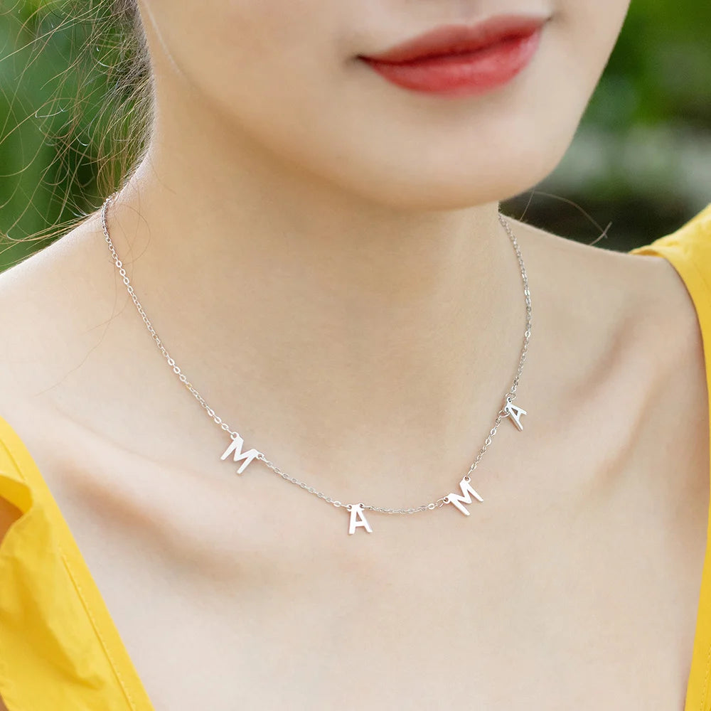 Custom-designed 1-8 Initials Necklace-CustomLove