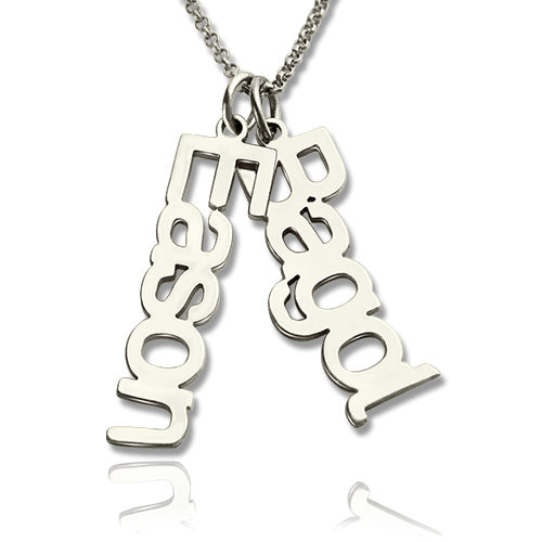 Personalized Vertical Names Necklace-CustomLove