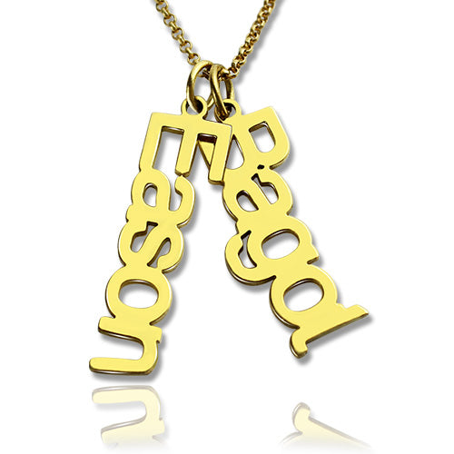 Personalized Vertical Names Necklace-CustomLove
