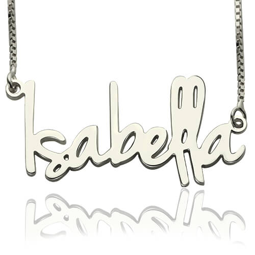 Small Name Necklace For Her-CustomLove