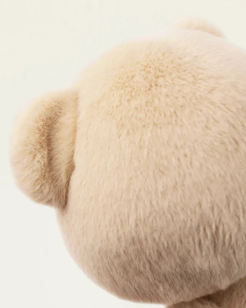 CustomLove Pink Furry Dino Bear Handmade Jointed Teddy Bear Gift-CustomLove