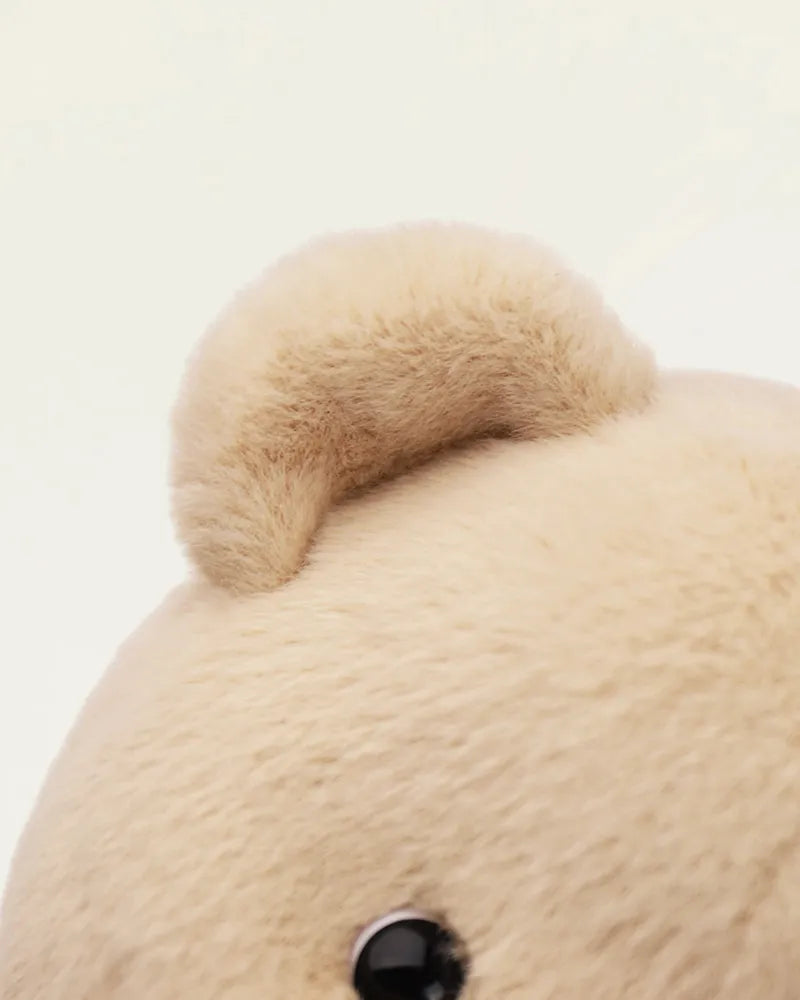 CustomLove Pink Furry Dino Bear Handmade Jointed Teddy Bear Gift-CustomLove