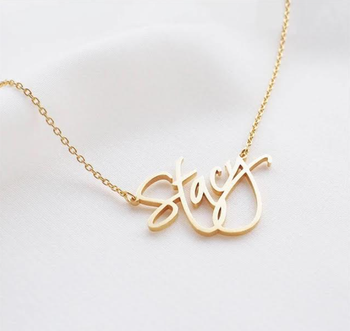 Personalized Sterling Silver Name Necklace-CustomLove