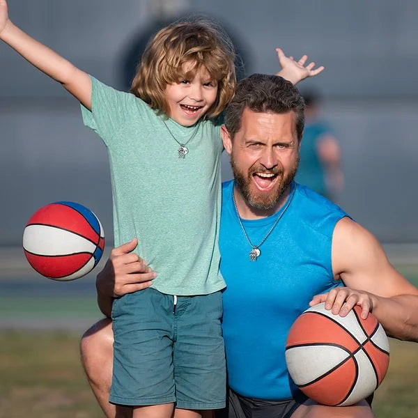 Ballvance - Custom crystal basketball necklace-CustomLove