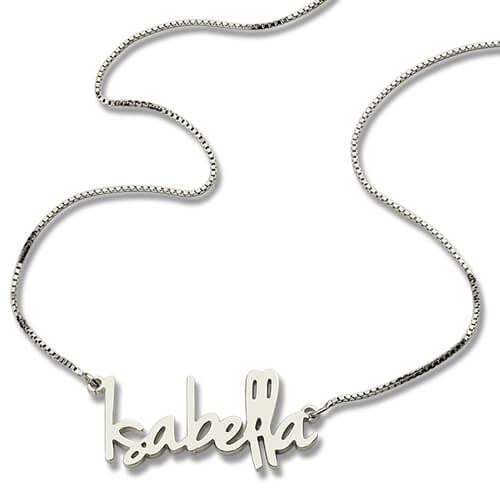 Small Name Necklace For Her-CustomLove