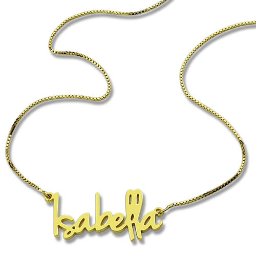 Small Name Necklace For Her-CustomLove