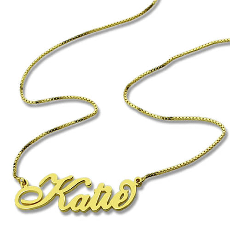Personalized Carrie Nameplate Necklace-CustomLove