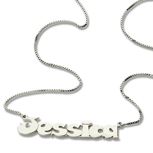 Kids Comic Name Necklace-CustomLove