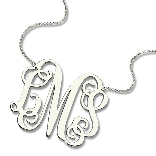 Personalized 2" XXL Big Monogram Necklace-CustomLove