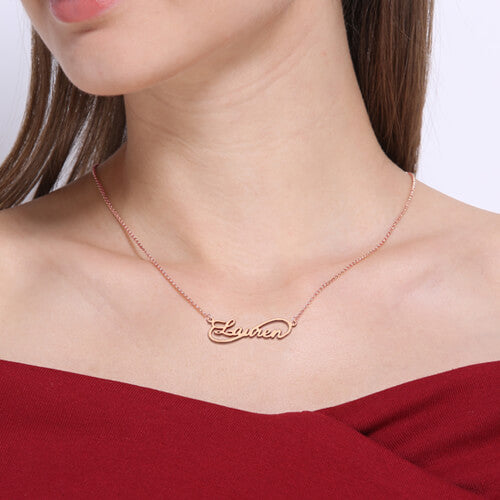 Unique Infinity Style Name Necklace-CustomLove