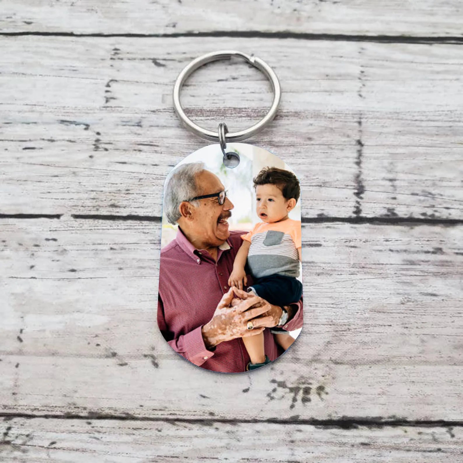 Personalized Dog Tag Keychain - CustomLove