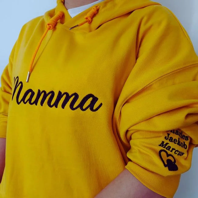 Custom Embroidered Mama Sweatshirt with Names-CustomLove