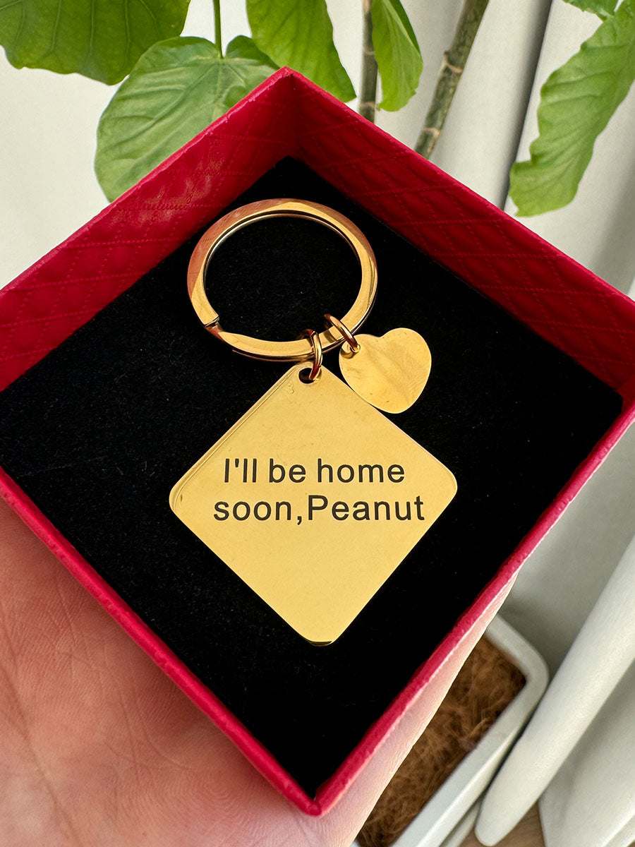 Personalized Outlined Photo Keychain-CustomLove