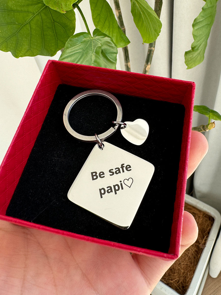 Personalized Outlined Photo Keychain-CustomLove