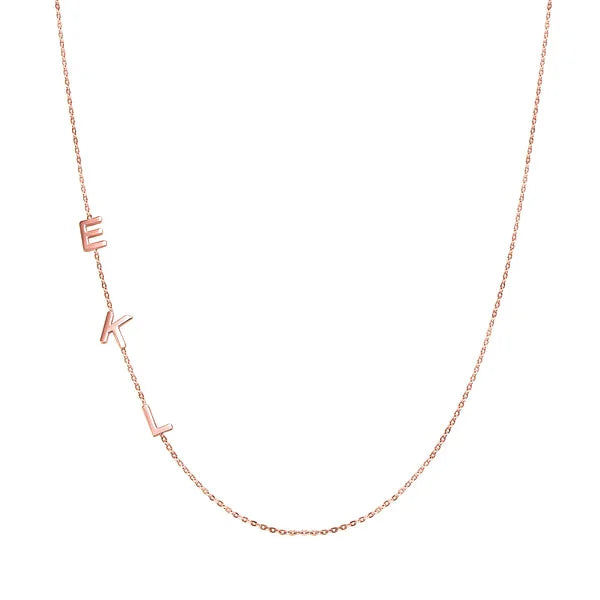 Customized Sideways Initial Necklace-CustomLove