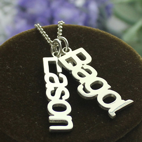Personalized Vertical Names Necklace-CustomLove