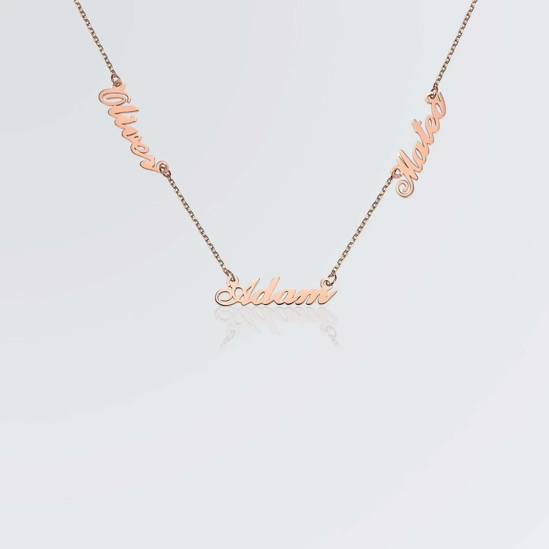 Personalized Three Name Necklace-CustomLove