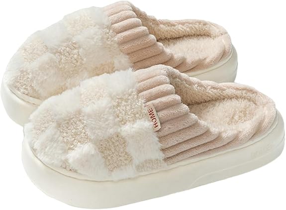 Unisex Plush Slippers-CustomLove