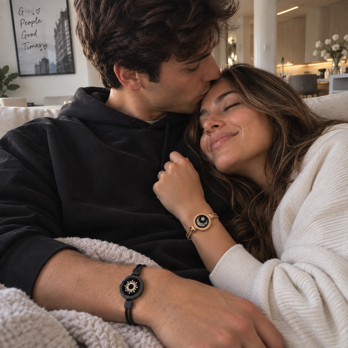 Sun & Moon Long-Distance Touch Bracelets