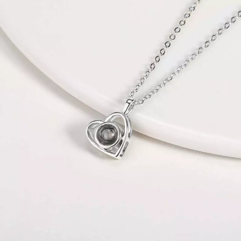 Personalized Photo Projection Necklace-CustomLove