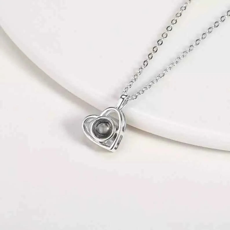 Personalized Photo Projection Necklace - CustomLove