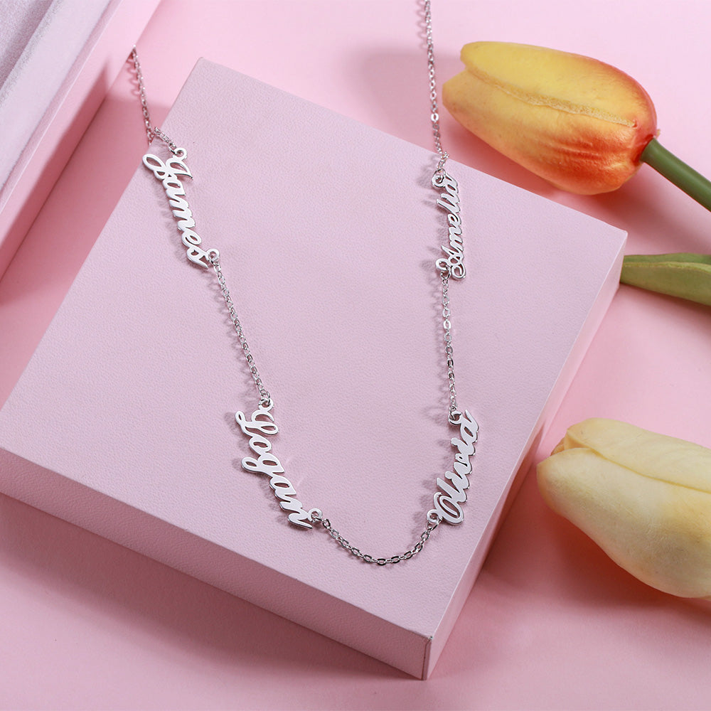 Personalized 4 Names Necklace-CustomLove
