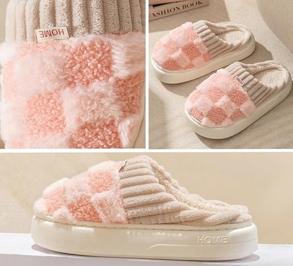 Unisex Plush Slippers-CustomLove