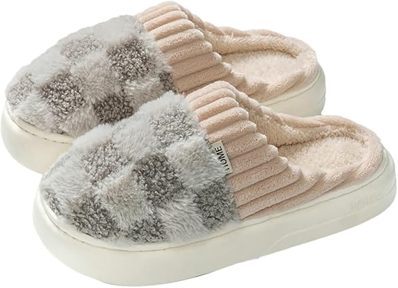 Unisex Plush Slippers-CustomLove
