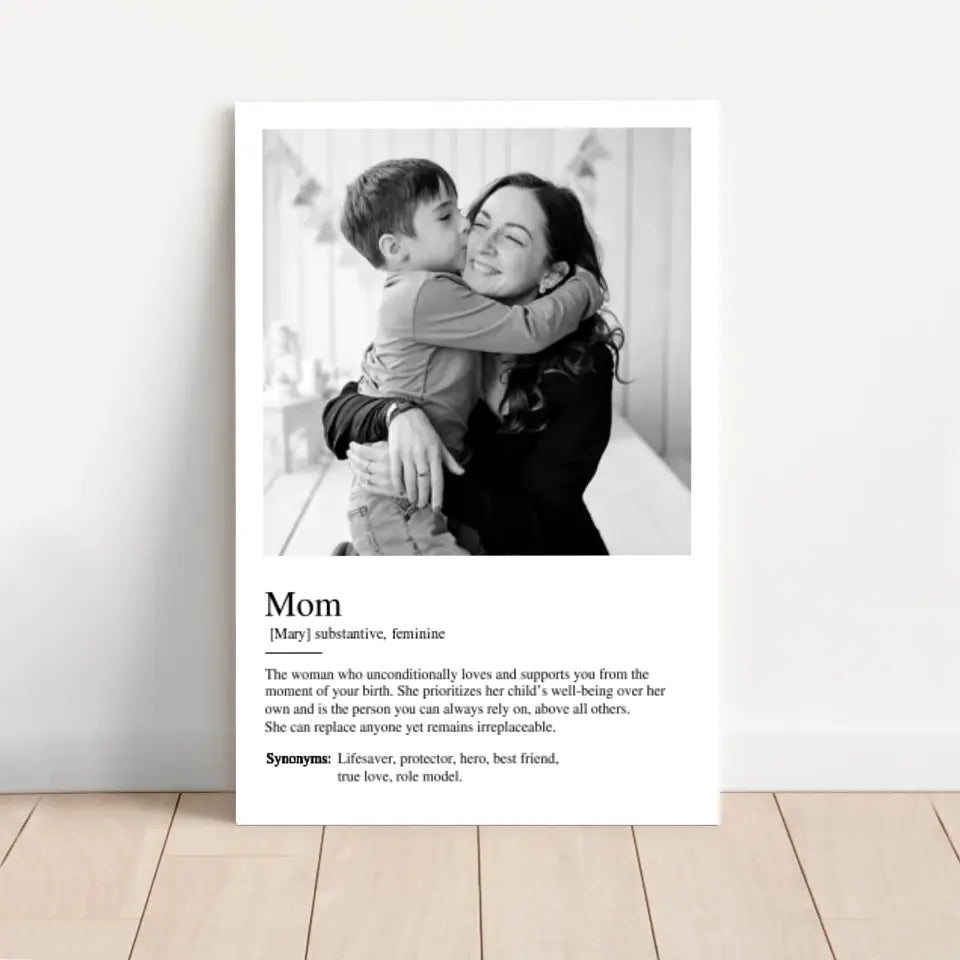 Personalized Canvas "Definition Mom"-CustomLove