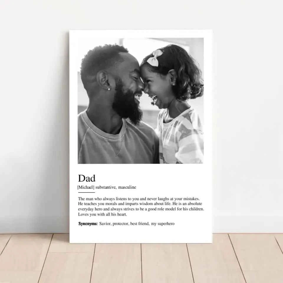 Personalized Canvas "Definition Dad" - CustomLove