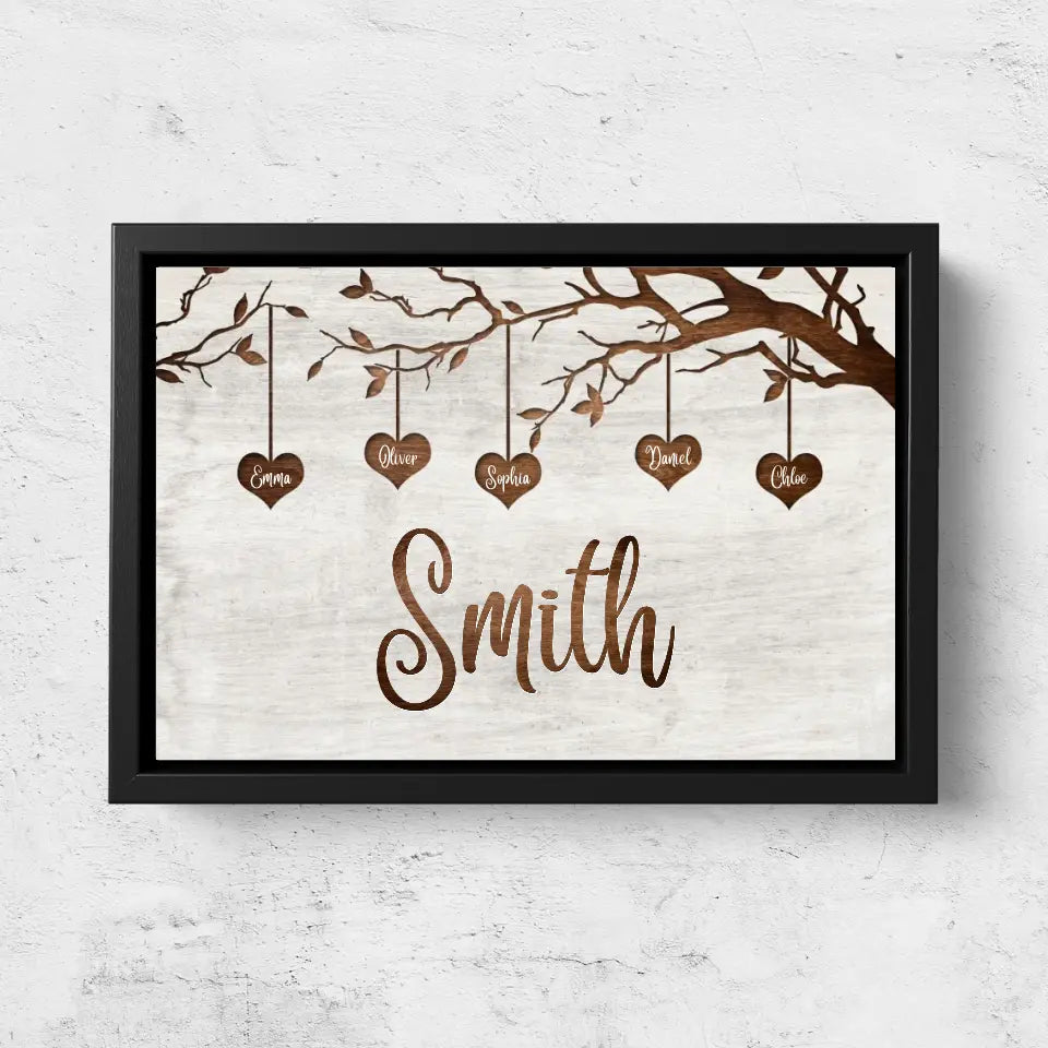 Personalized Canvas "Our Family"-CustomLove