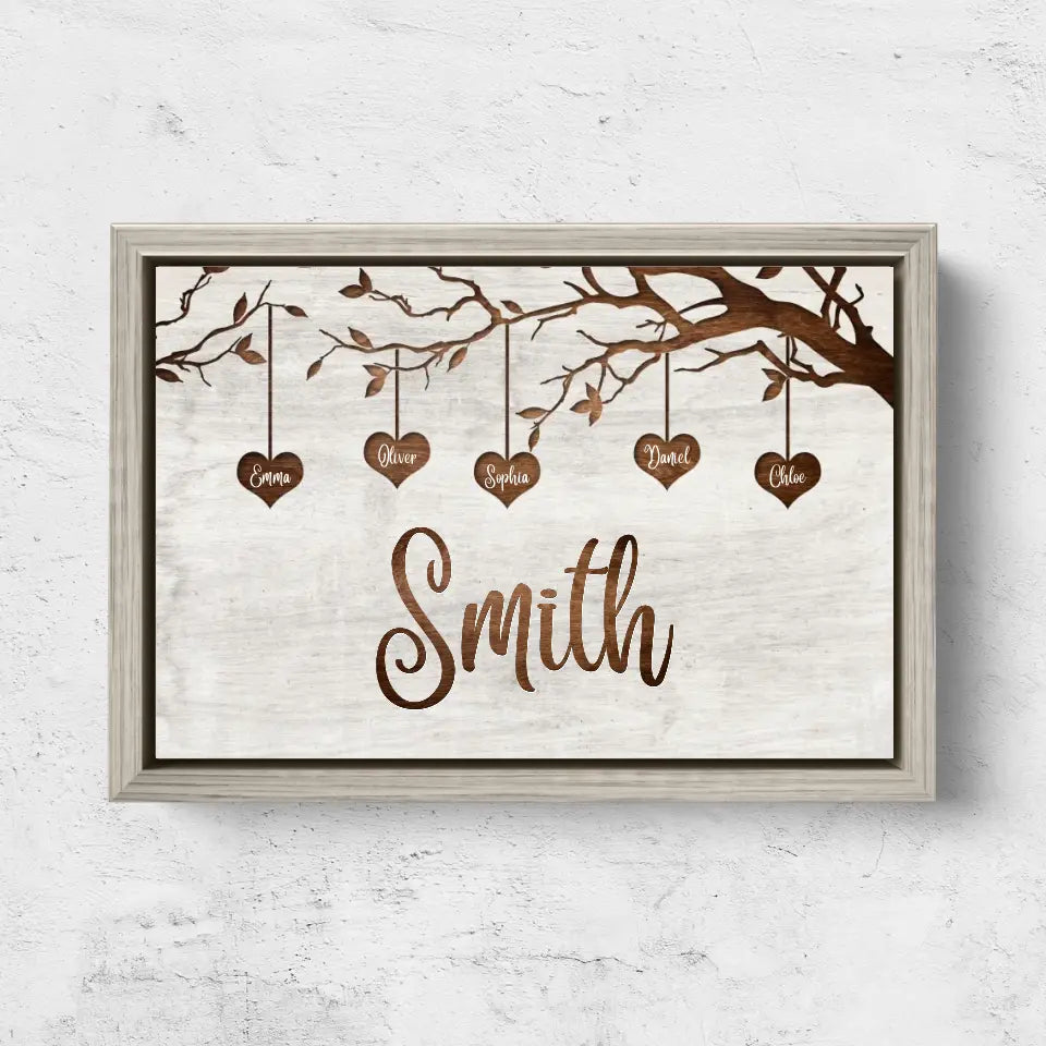 Personalized Canvas "Our Family"-CustomLove