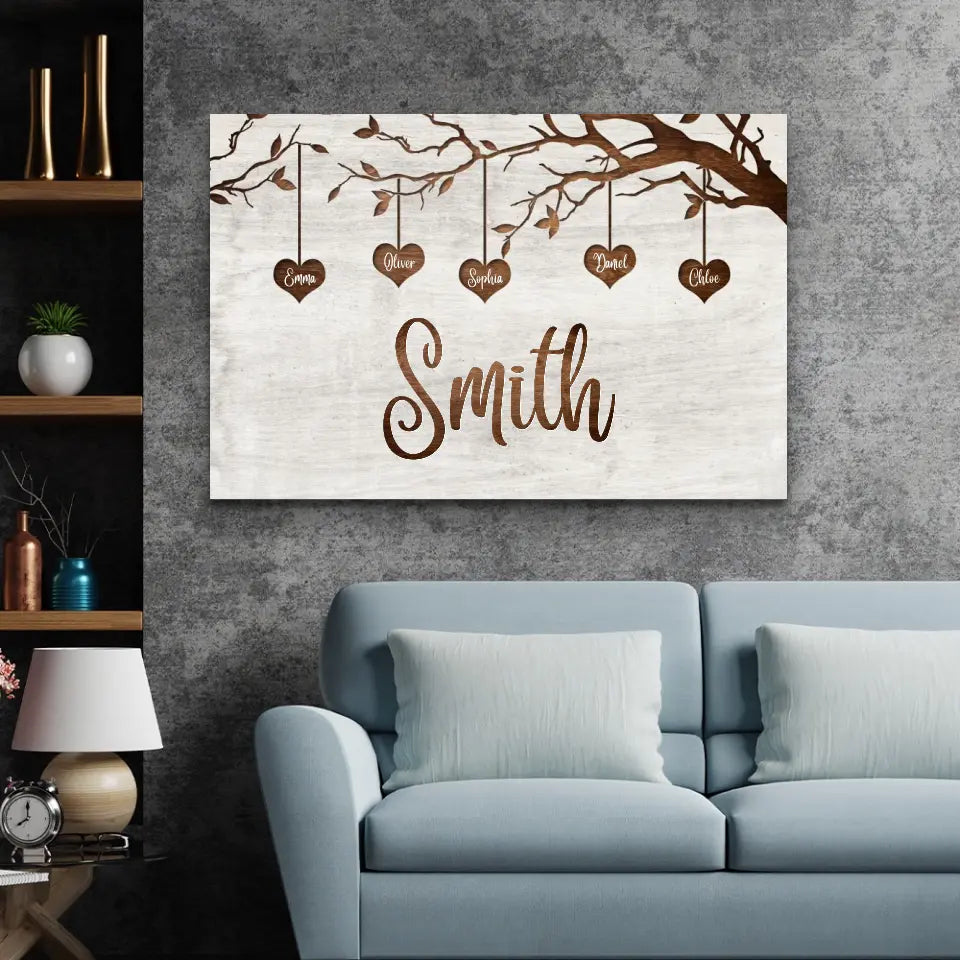 Personalized Canvas "Our Family"-CustomLove
