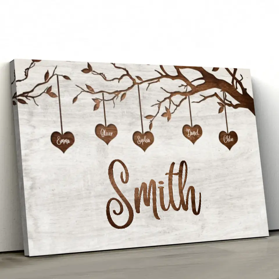 Personalized Canvas "Our Family"-CustomLove