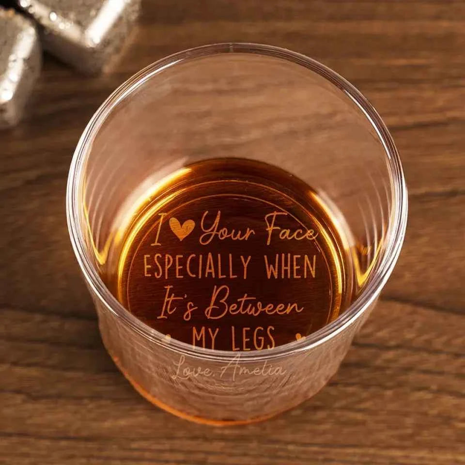 Personalized Whiskey Glass - You're The Only One I Want To Annoy For The Rest Of My Life - CustomLove