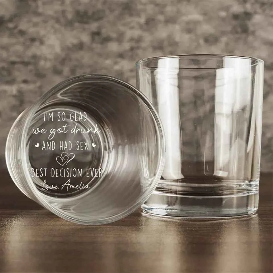 Personalized Whiskey Glass - You're The Only One I Want To Annoy For The Rest Of My Life - CustomLove