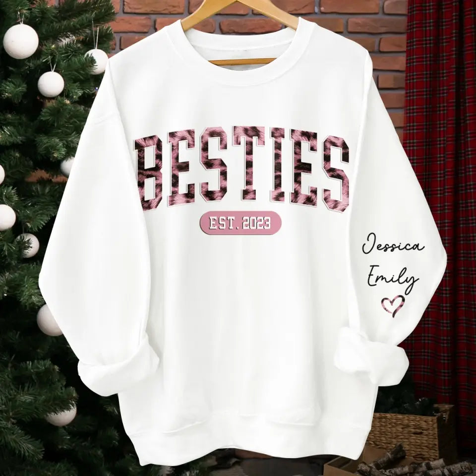 Personalized Sweatshirt - Gift For Best Friends, BFF, Sisters-CustomLove