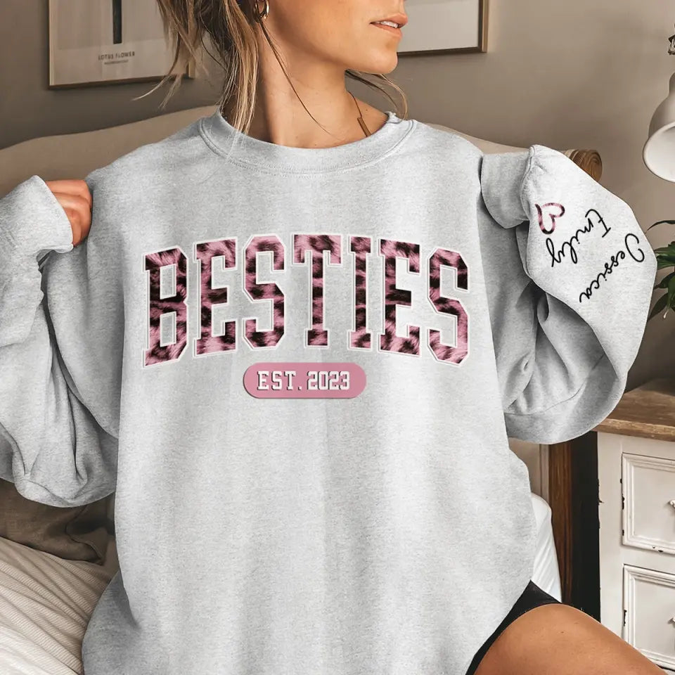 Personalized Sweatshirt - Gift For Best Friends, BFF, Sisters-CustomLove