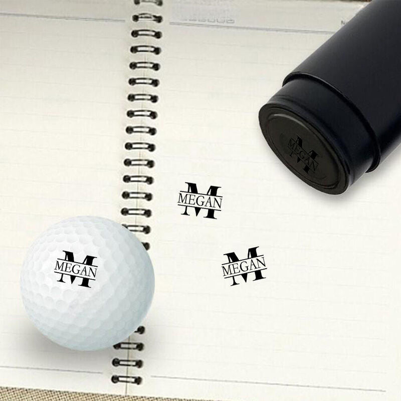 Custom Name Golf Ball Stamp Color Ink Ball Stamp Accessories Gift for Golfer-CustomLove