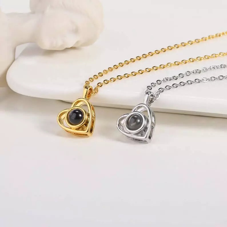 Personalized Photo Projection Necklace-CustomLove
