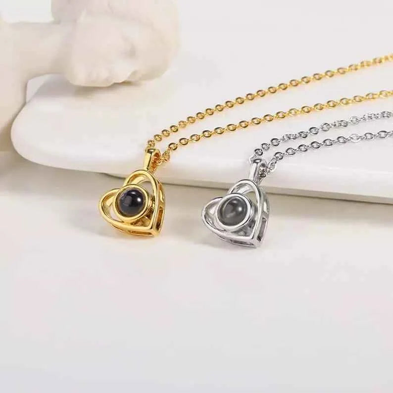 Personalized Photo Projection Necklace - CustomLove