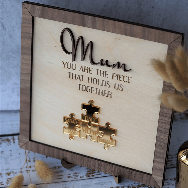 Personalized Canvas "Mum You Are the Piece that Holds Us Together"-CustomLove