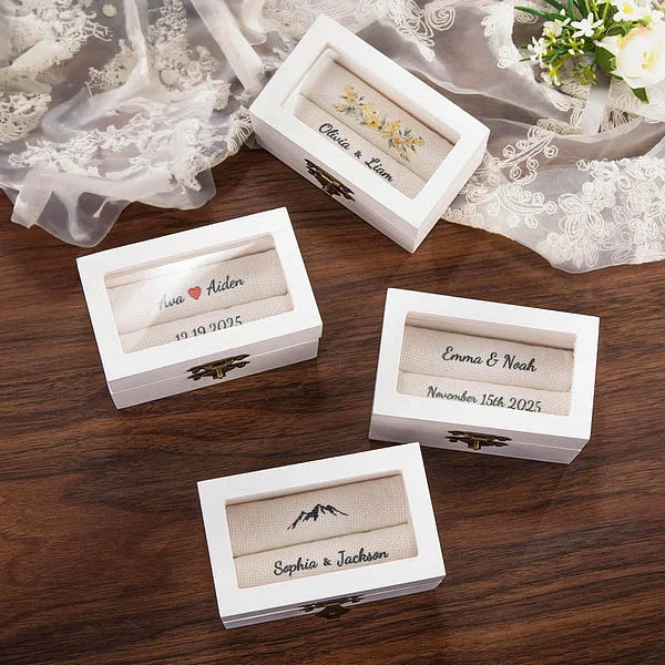 Vowcrest - Custom wooden ring box-CustomLove